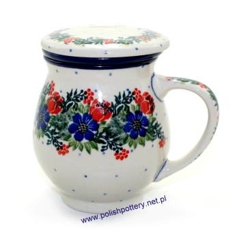 Kubek do zaparzenia ziół 0,45L II Gatunek dek. 1535X Wianek